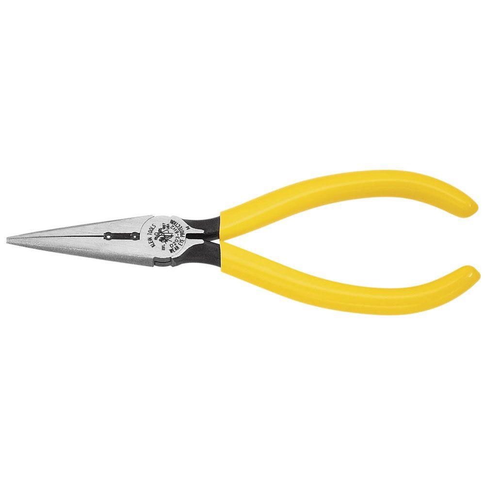 Klein Tools 6 In Standard Long Nose Side Cutting Pliers For