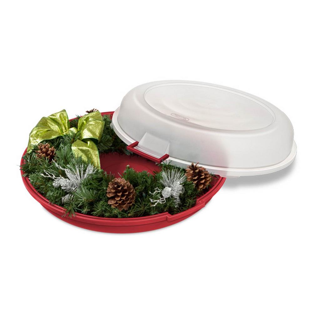 Sterilite 80 Qt 24 In Clear Lid Nesting Storage Wreath Box 6 Pack Red X 19746606 The Home Depot - 36 Wreath Plastic Storage Container Sterilite 80 Qt 24 In Clear Lid Nesting Storage Wreath Box 6 Pack Red X 19746606 The Home Depot - 36 Wreath Plastic Storage Container
