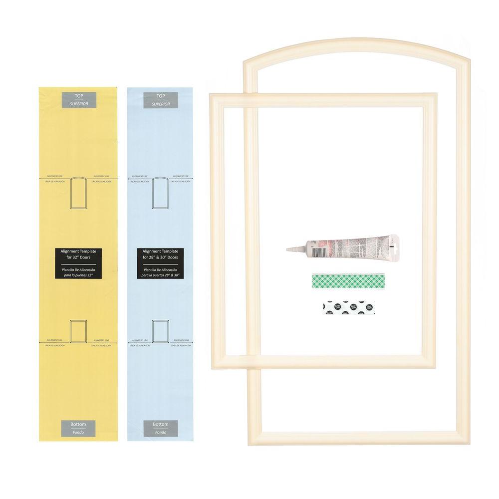 Ez Door 28 In 30 In And 32 In Width Interior Door Self Adhering Decorative Frame Kit