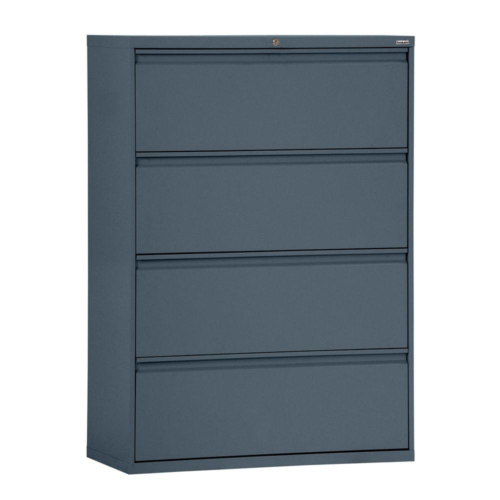 Sandusky 800 Series 30 In W 4 Drawer Full Pull Lateral File