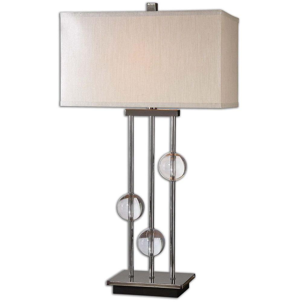 Global Direct 32 In Crystal Table Lamp 26280 1 The Home Depot Crystal Table Lamp