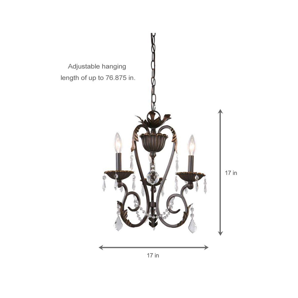 Home Decorators Collection Madison 3 Light Bronze Chandelier