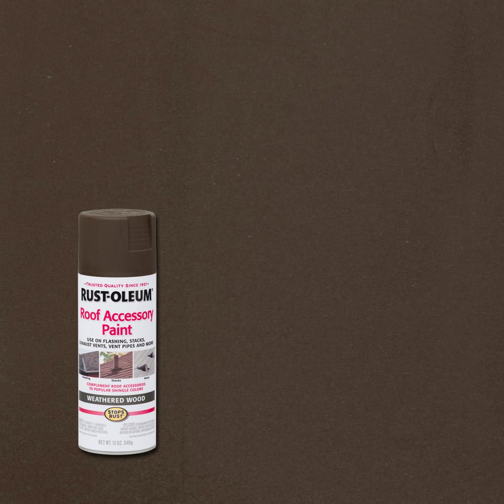 rust weathered oleum stops spray paint wood
