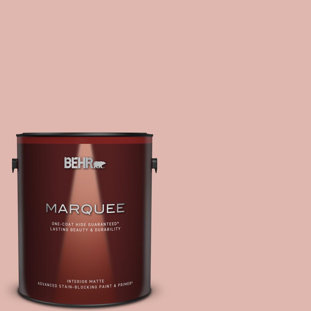 1 gal. #S160-2 Pink Quartz Matte Interior Paint and Primer in One