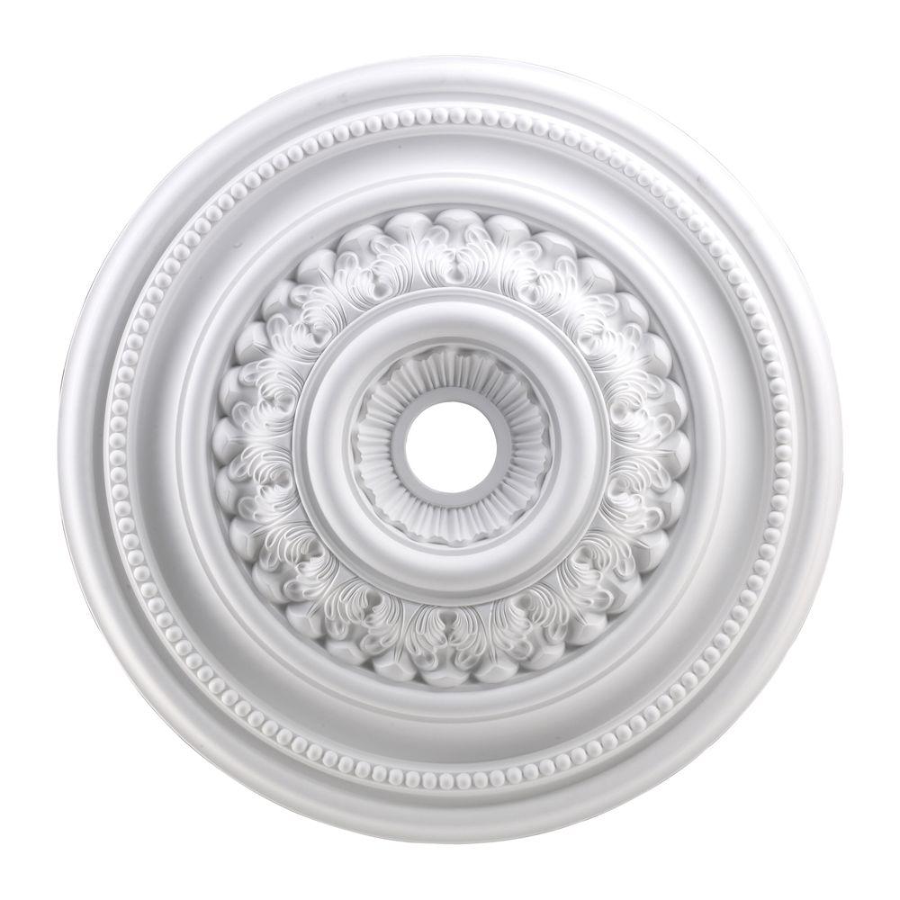 Titan Lighting English Study 32 In White Ceiling Medallion