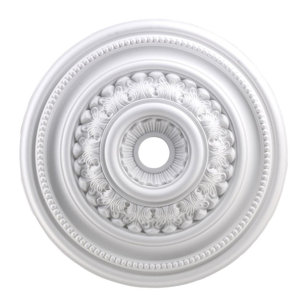 Titan Lighting English Study 32 in. White Ceiling MedallionTN5963