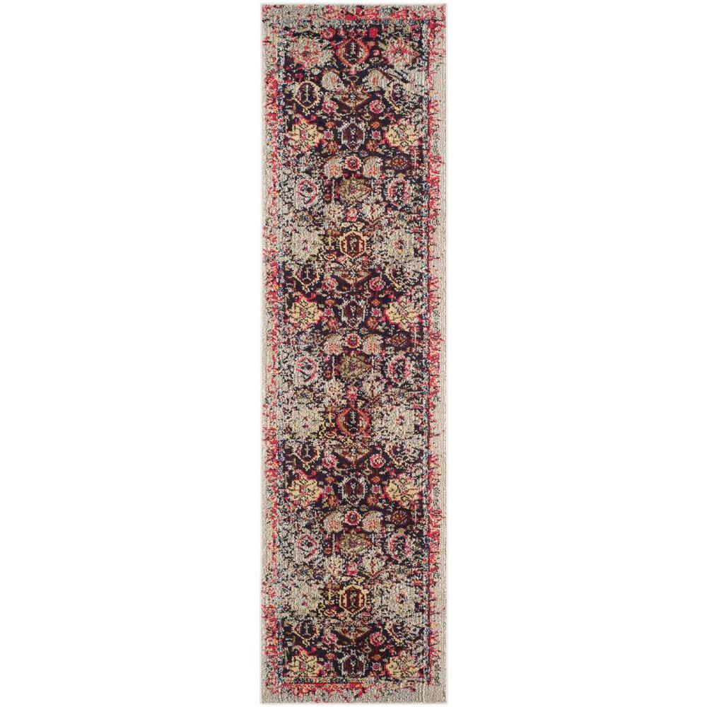 Safavieh Monaco Grey Multi 2 Ft X 10 Runner Rug Mnc206g 210 Safavieh Monaco Grey Multi 2 Ft X 10 Runner Rug