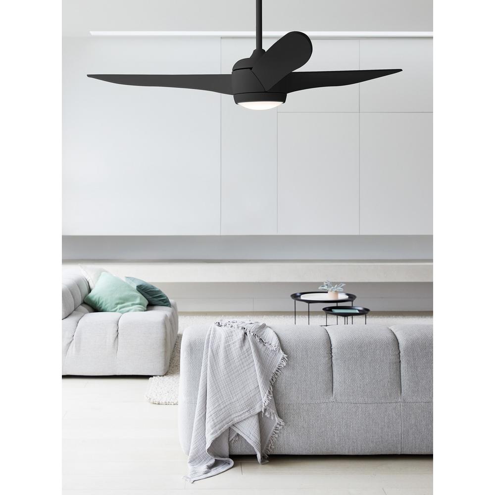 Lucci Air Nordic 56 In Matt Black Ceiling Fan With Led Light Kit