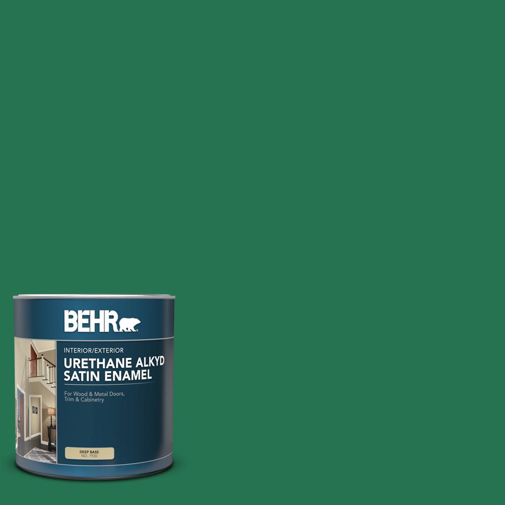 BEHR 1 qt. P4207 Crown Jewel Satin Enamel Urethane Alkyd