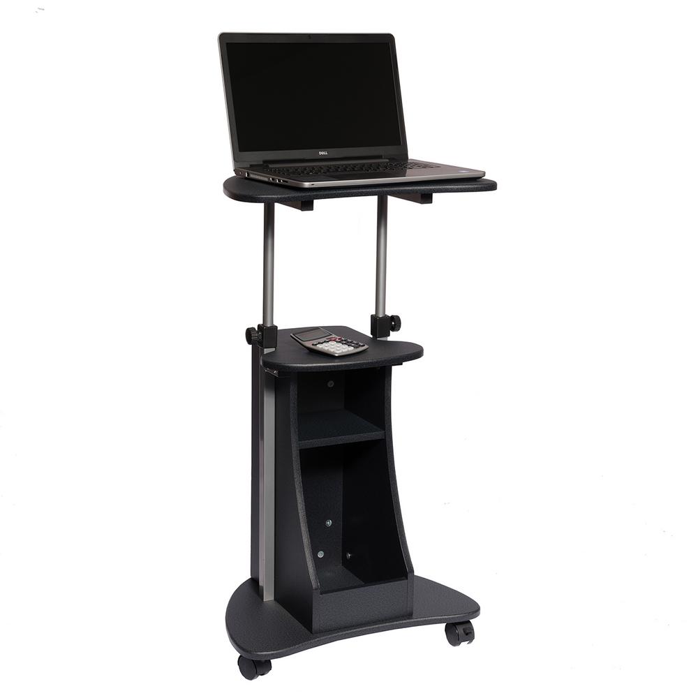 Adjule Height Rolling Cart Sevenstonesinc Rolling Laptop Cart With Storage Designs