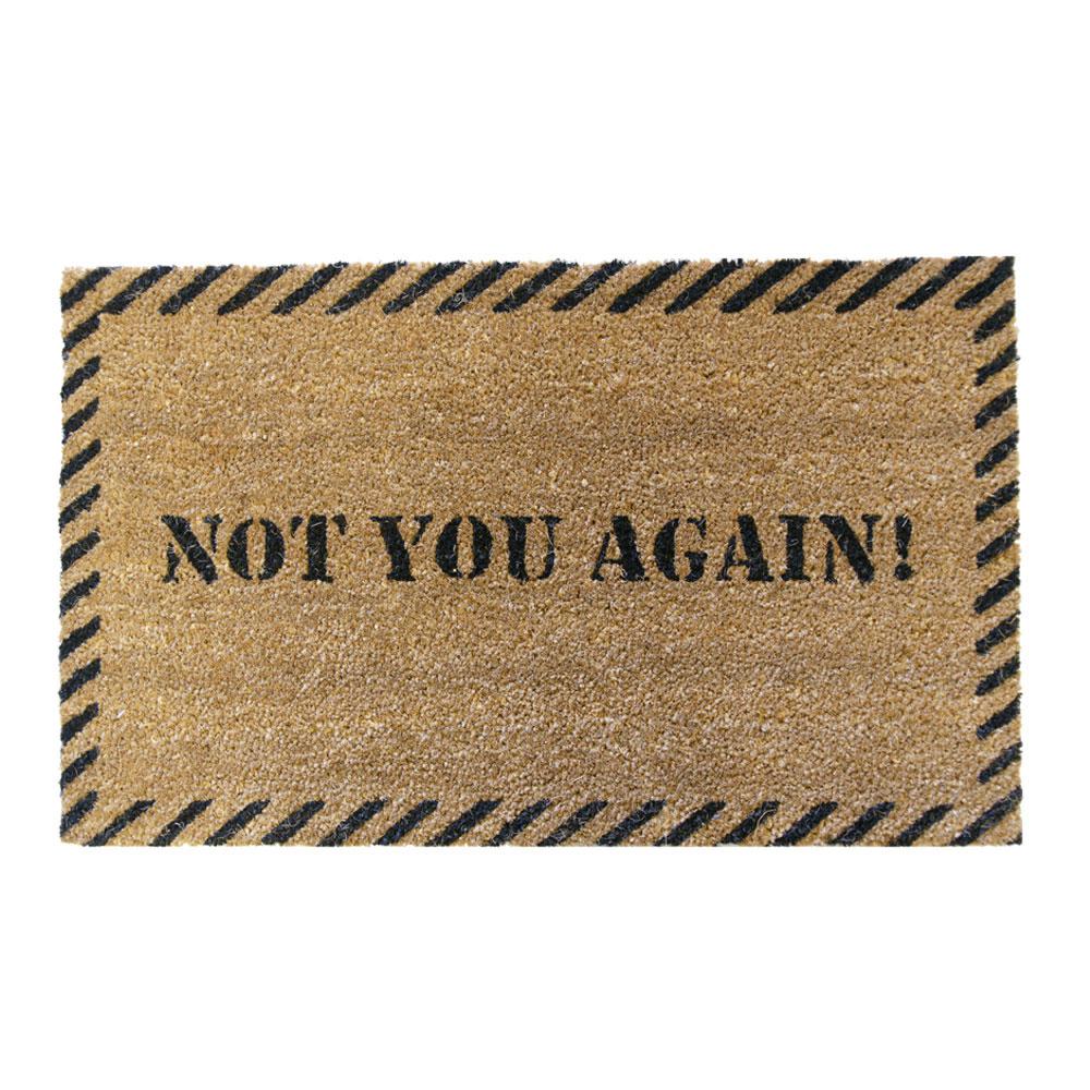 Rubber-Cal Not You Again 18 inch x 30 inch Door Mat by Rubber-Cal