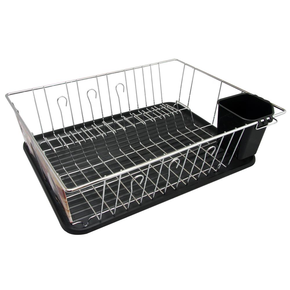 Better Chef Black Countertop Dish Rack