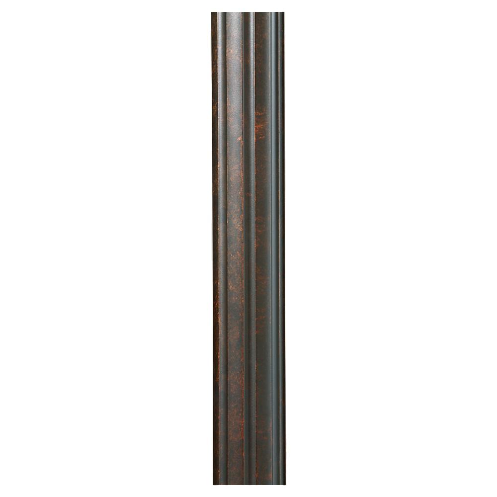 Feiss 7 Ft Walnut Fluted Outdoor Lamp Post Wal The Home Depot Walnut Fluted Outdoor Lamp Post