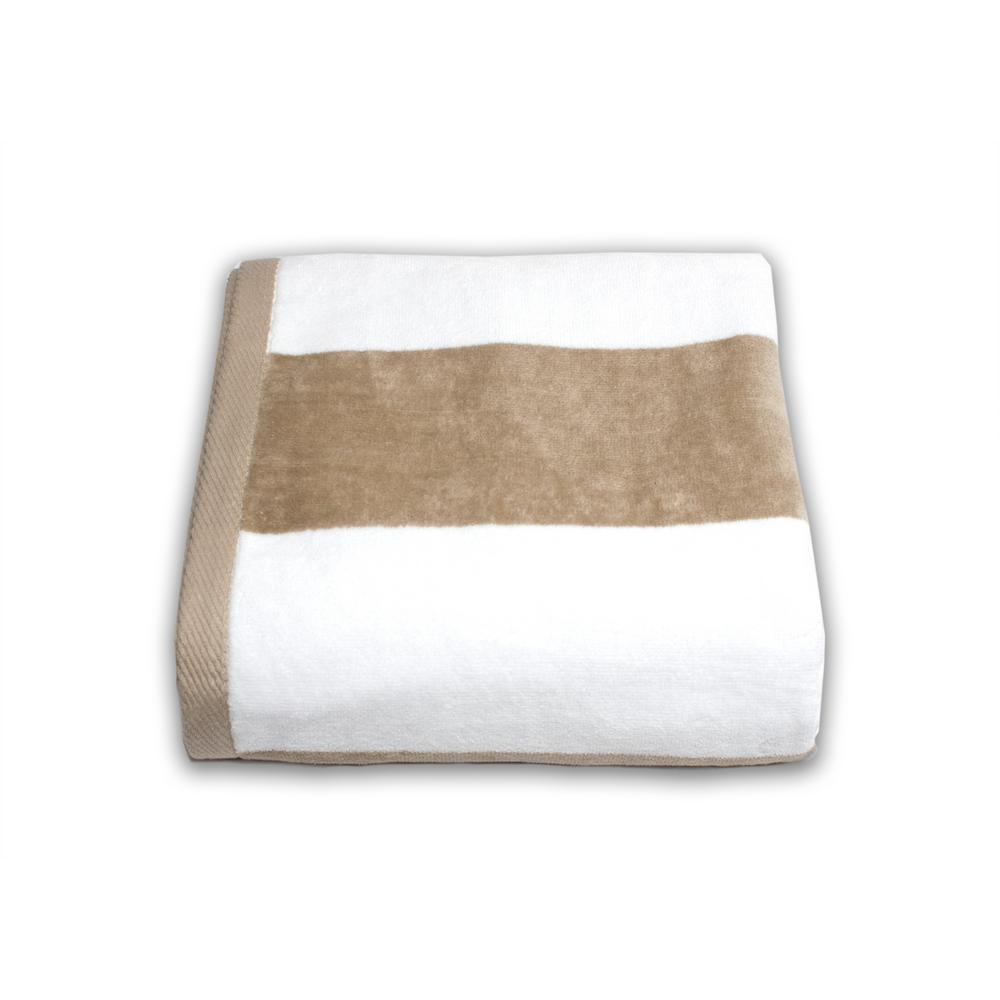 white beach towel