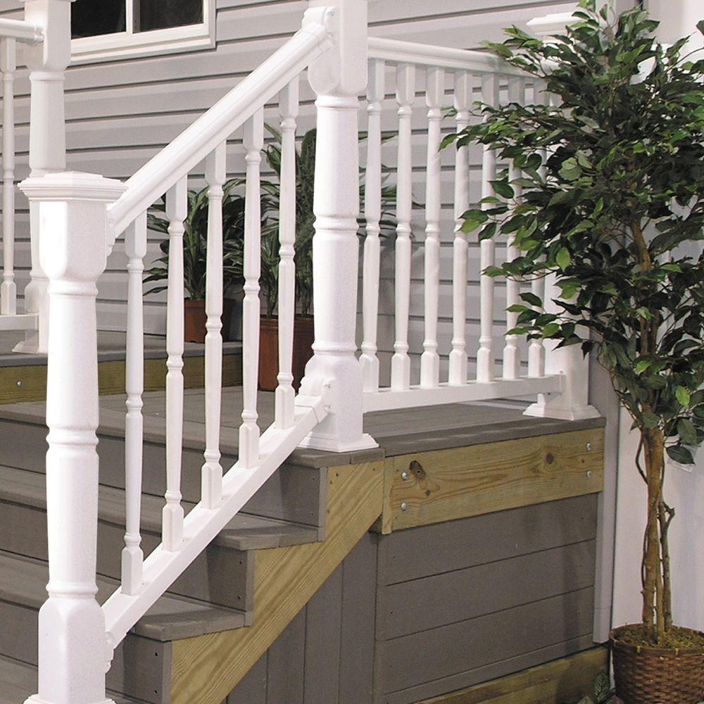 Veranda Williamsburg 6 ft. x 36 in. White Stair Rail Kit eBay