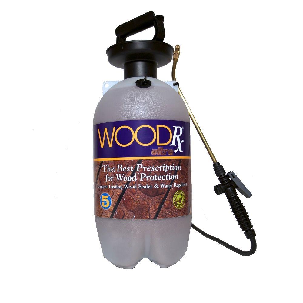 WoodRx 2 gal. Ultra Redwood Transparent Wood Stain/Sealer with Pump