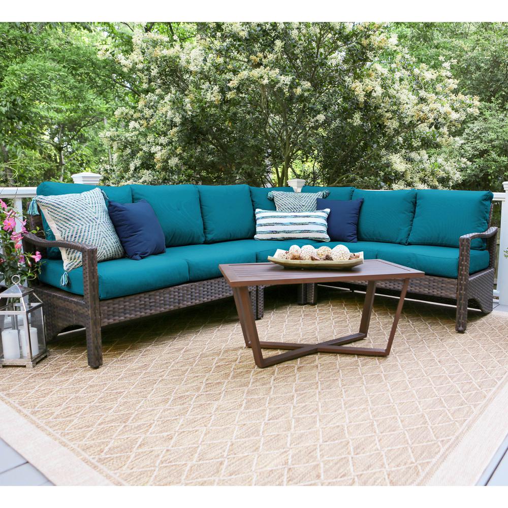 Teal Steel Outdoor Sectionals Outdoor Lounge Furniture The