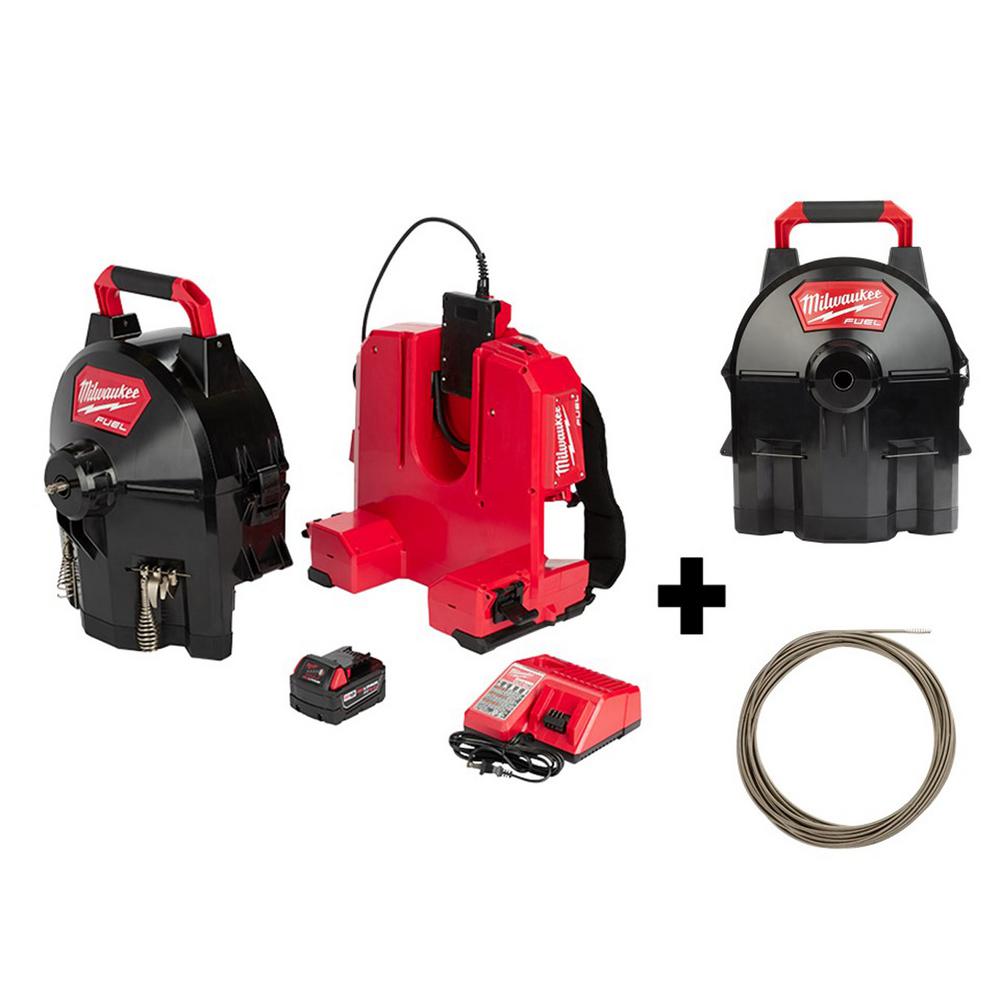 Milwaukee M18 FUEL 18Volt LithiumIon Cordless Drain Cleaning Snake
