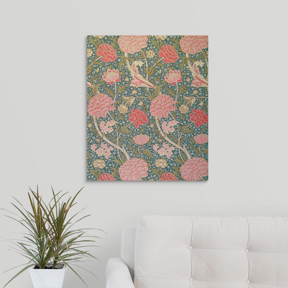 Greatbigcanvas Cray By William Morris Canvas Wall Art 24 x24 The Home Depot