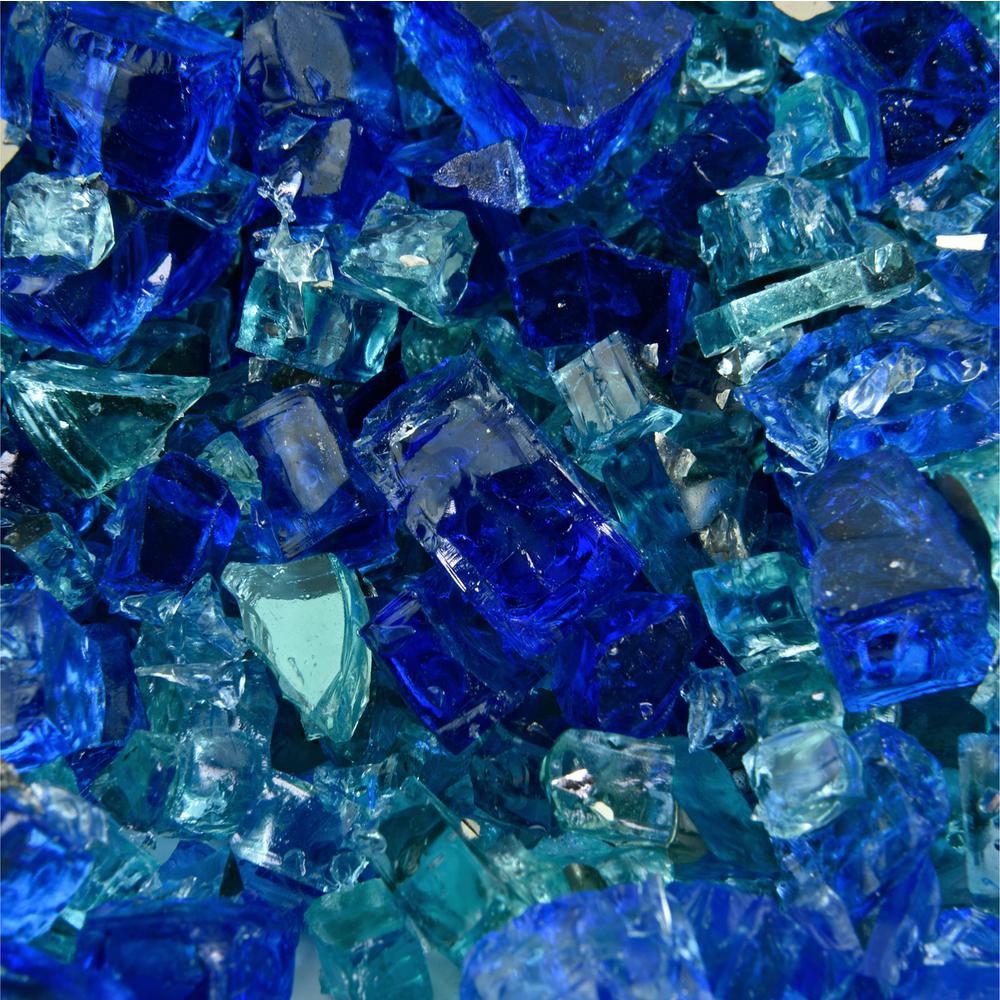 Fire Pit Essentials 10 Lbs Of Southern Ocean 1 2 In Blended Glass
