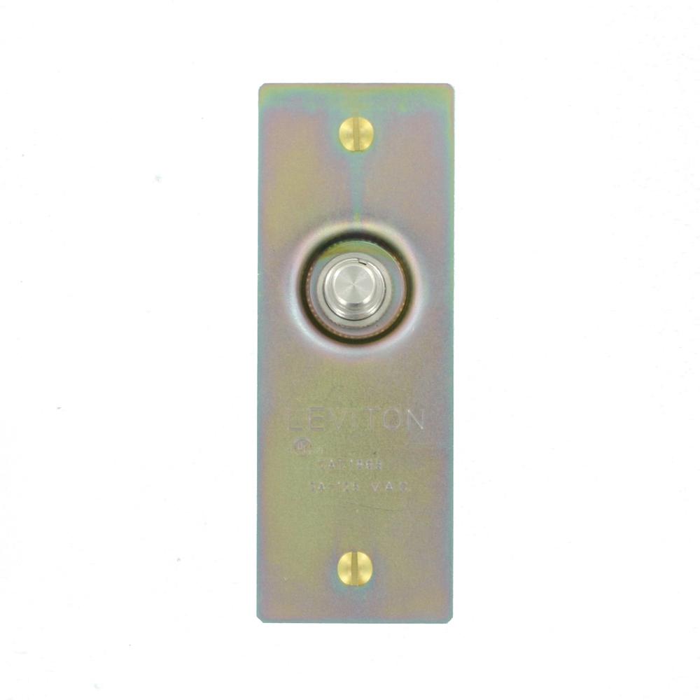 Leviton 3 Amp Commercial Grade Single Pole Circuit Momentary Doorjamb With Jamb Box Switch Brass