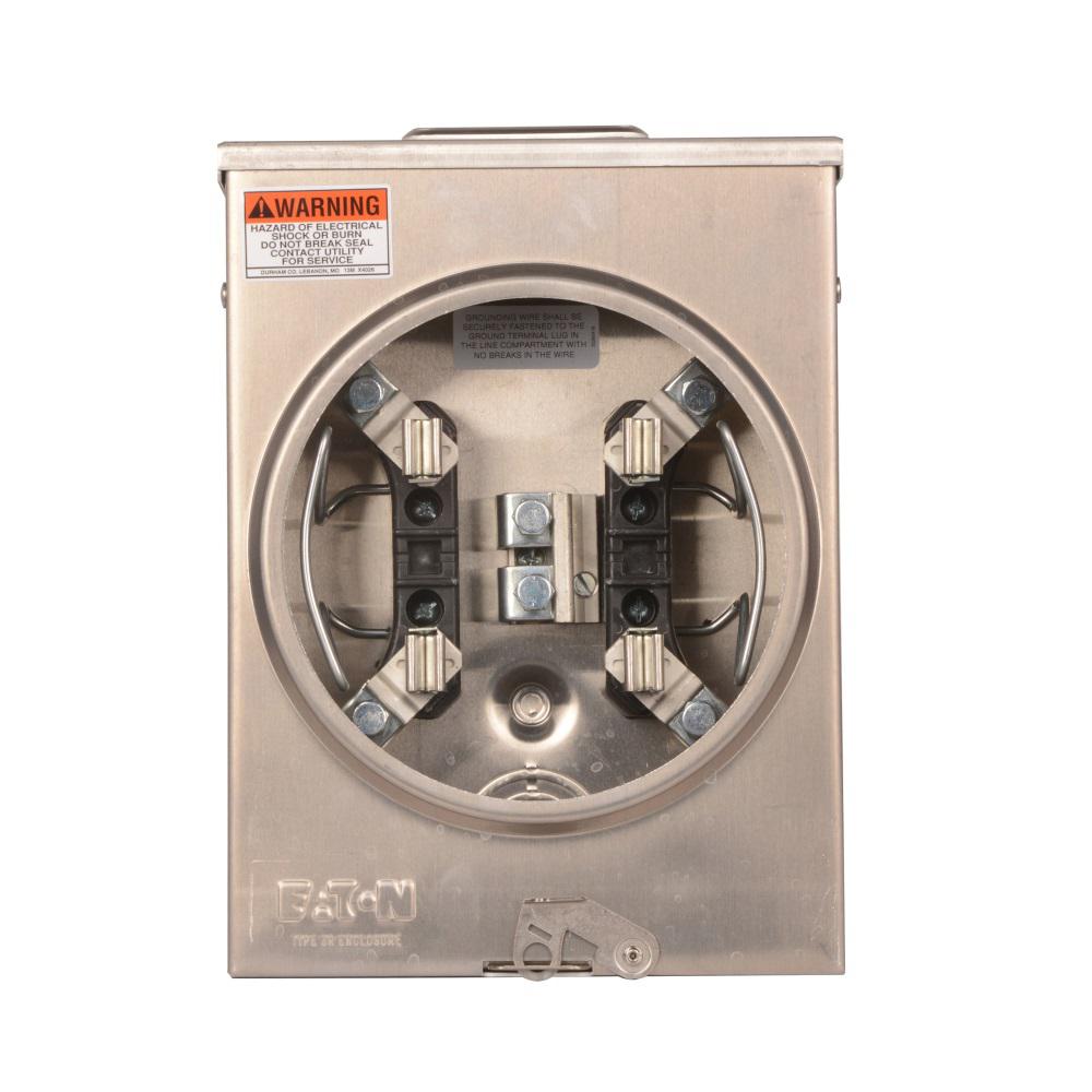 Eaton 200 Amp Ringless Overhead and Underground Meter SocketUTRS213CE