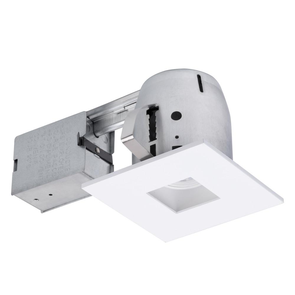 Square Recessed Lighting The Home Depot Led Square Glare Control Directional 4 In White Recessed Kit
