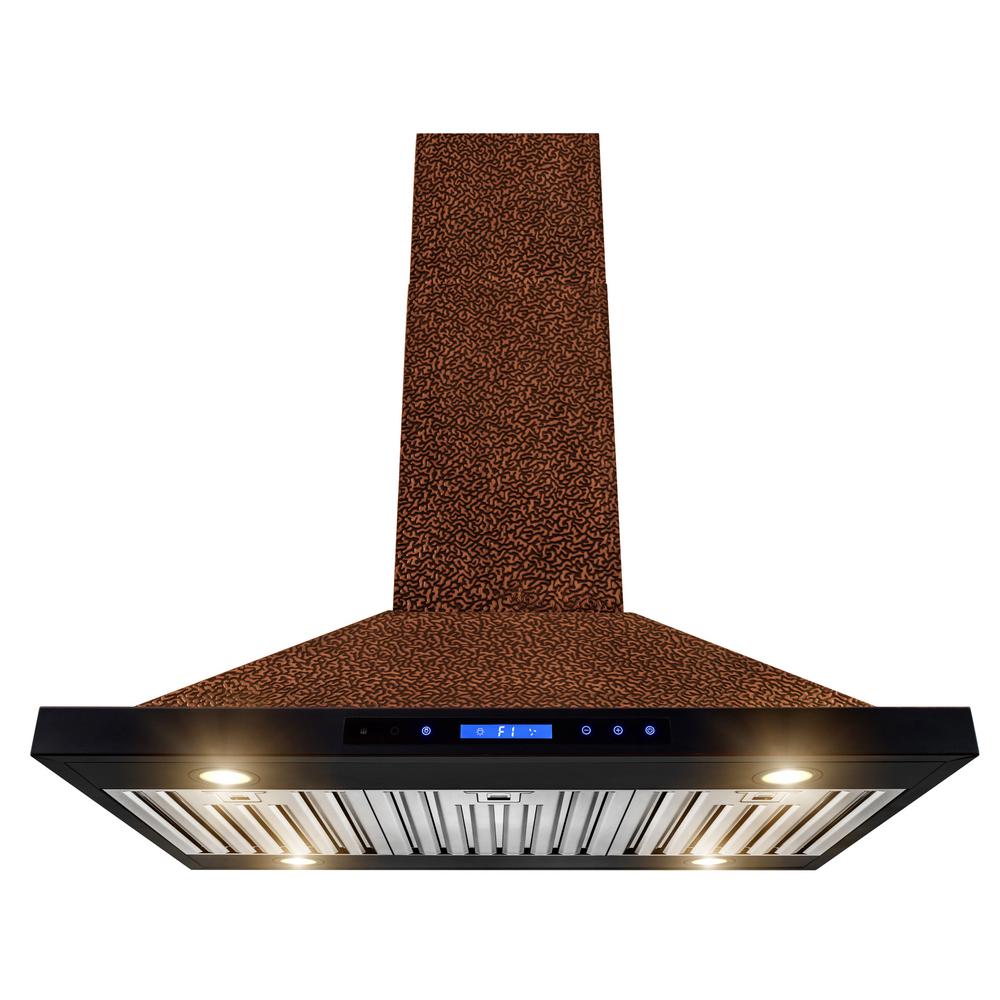 Featured image of post Island Copper Cooker Hood / The cooker hood uses high quality materials, and is made with a streamlined design.