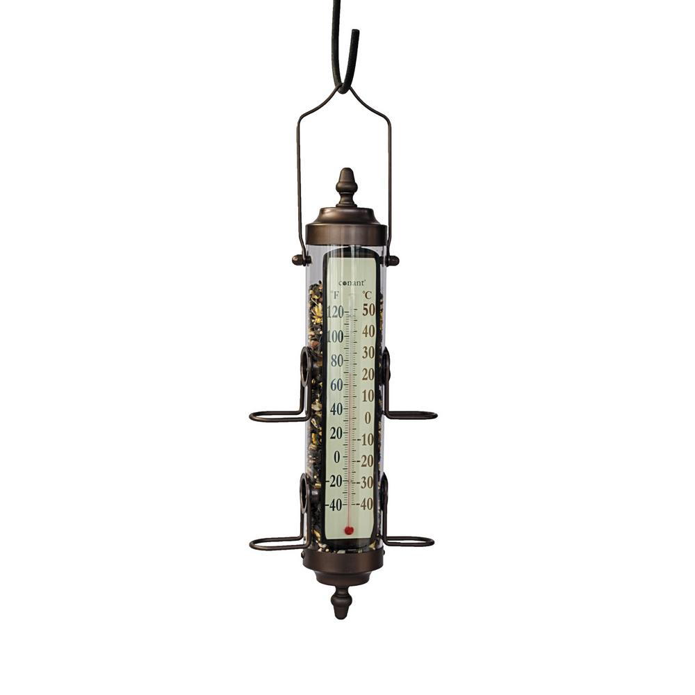 Audobon Workshop 17 50 In Tall Birdfeeder And Thermometer 1892