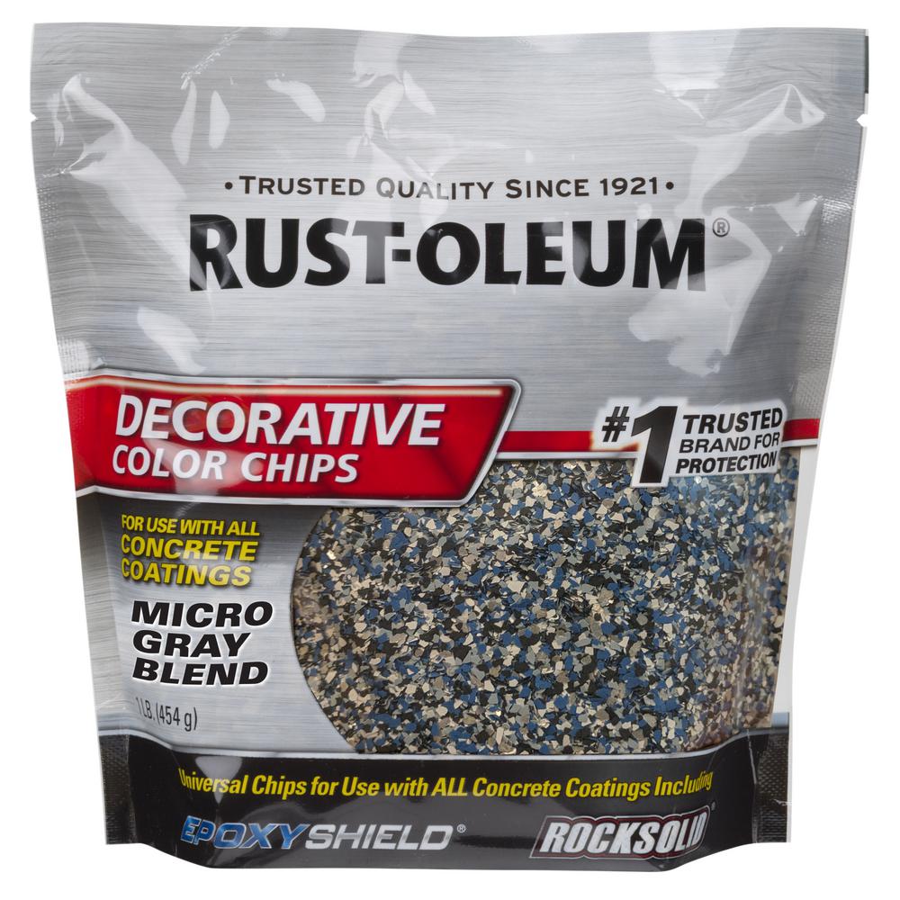 RustOleum 1 lb. Micro Gray Decorative Color Chips358192