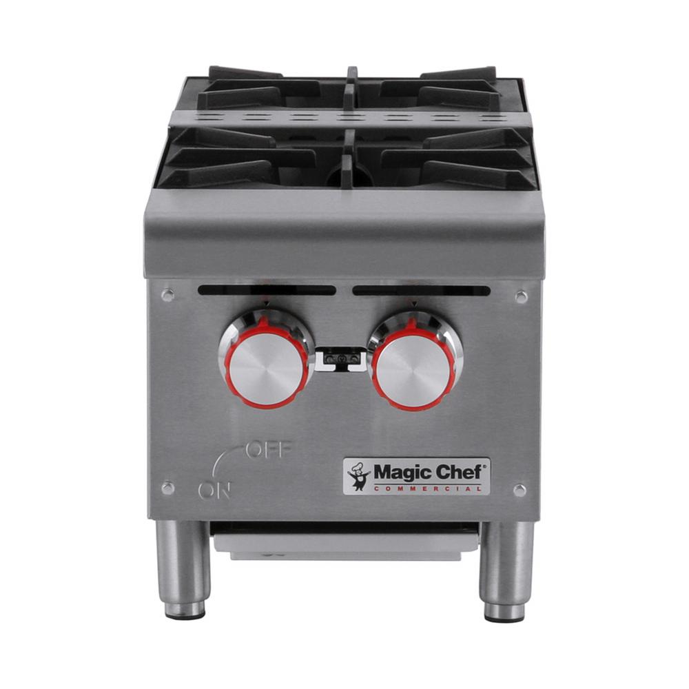 Magic Chef 12 In W Commercial Natural Gas Countertop Hot Plate In