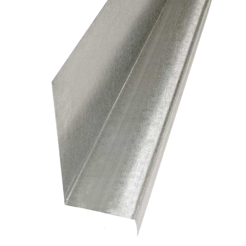 Construction Metals 1-1/8 in. x 10 ft. Galvanized Steel Z Bar Flashing