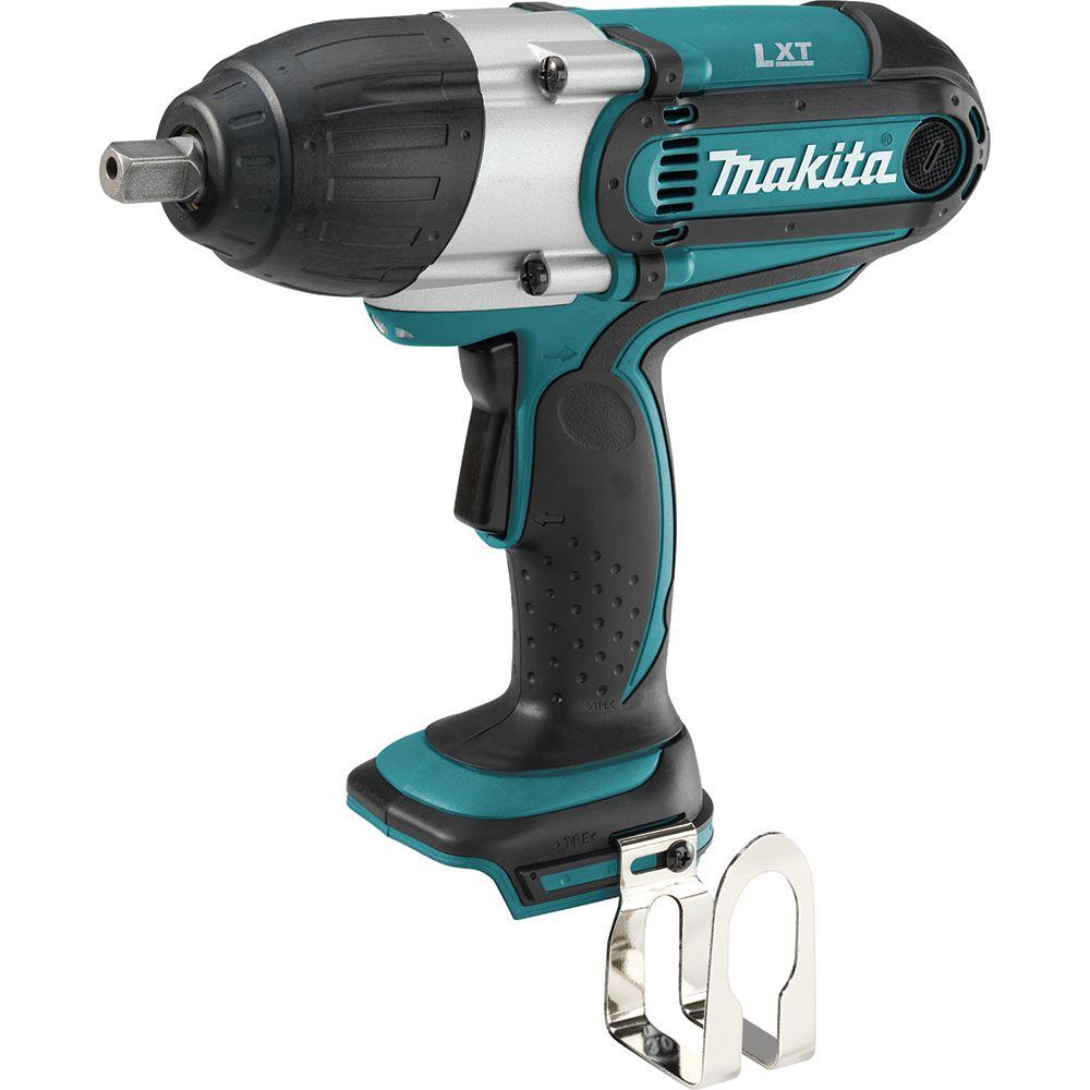 Makita 18 Volt Lxt Lithium Ion 1 2 In Cordless High Torque Impact Makita 18 Volt Lxt Lithium Ion 1 2 In Cordless High Torque Impact Wrench Tool Only Xwt04z The Home Depot