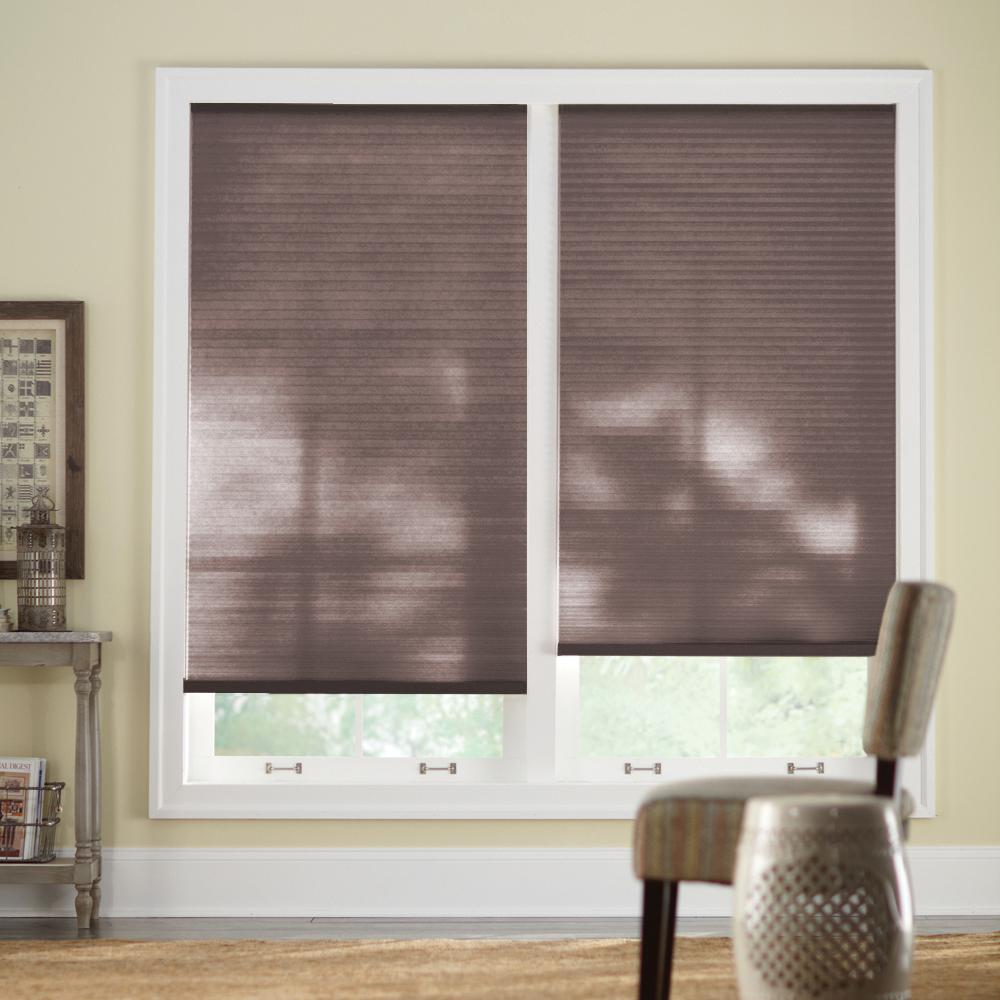 Home Decorators Collection Chocolate 9 16 In Cordless Light Filtering Cellular Shade 36 25 In W X 48 In L