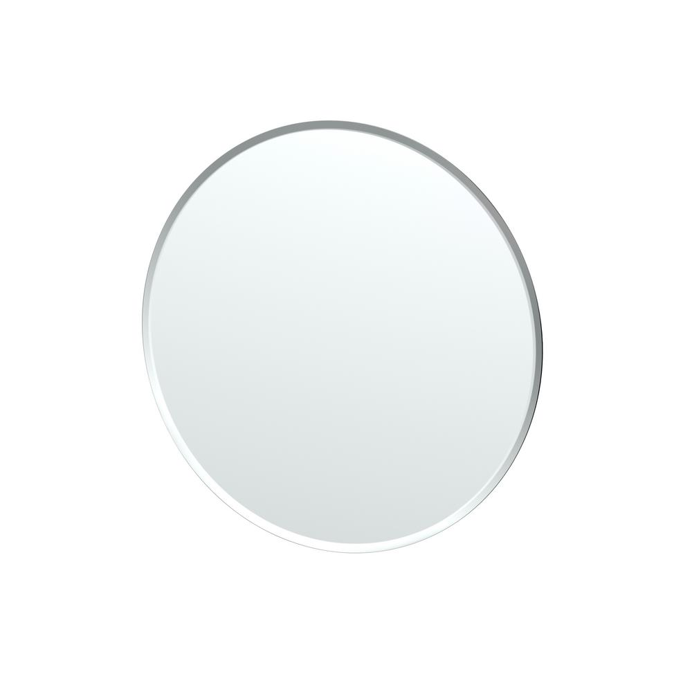 Gatco Flush Mount 25 In X Frameless Round Mirror