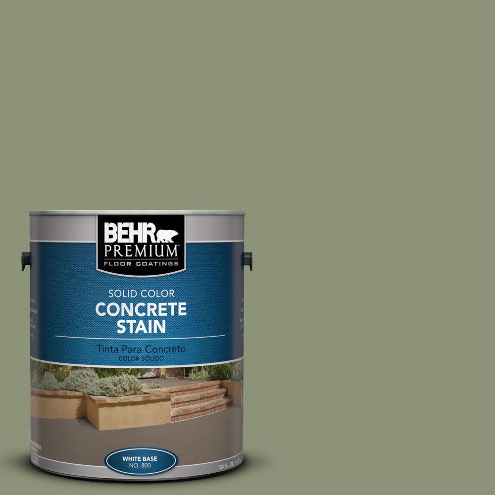 BEHR Premium 1 gal. PFC39 Moss Covered Solid Color Concrete Stain