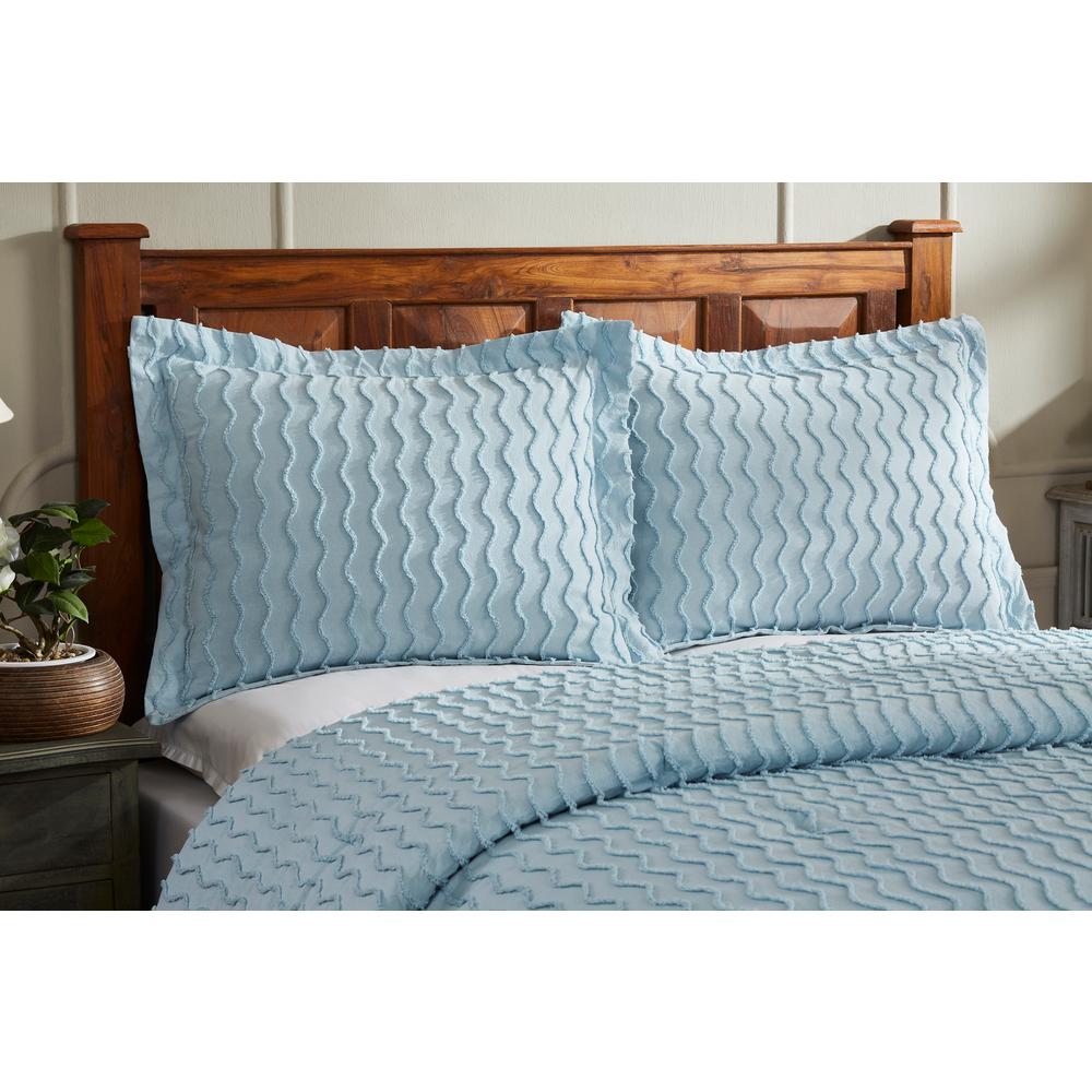 Better Trends Isabella 90 In X 90 In Blue Full Queen Comforter
