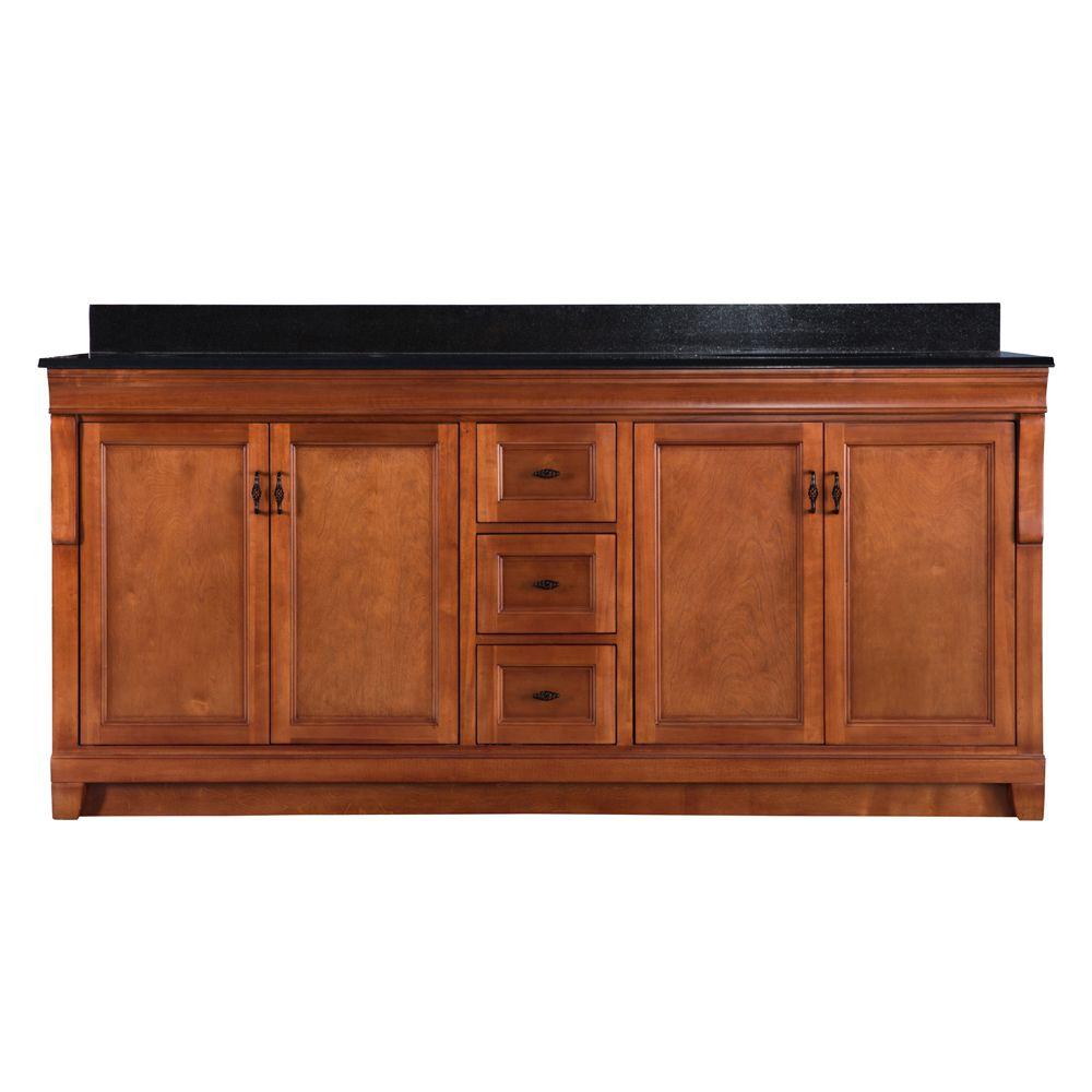 Foremost Naples 72 in. W x 22 in. D Double Bath Vanity in Warm Cinnamon