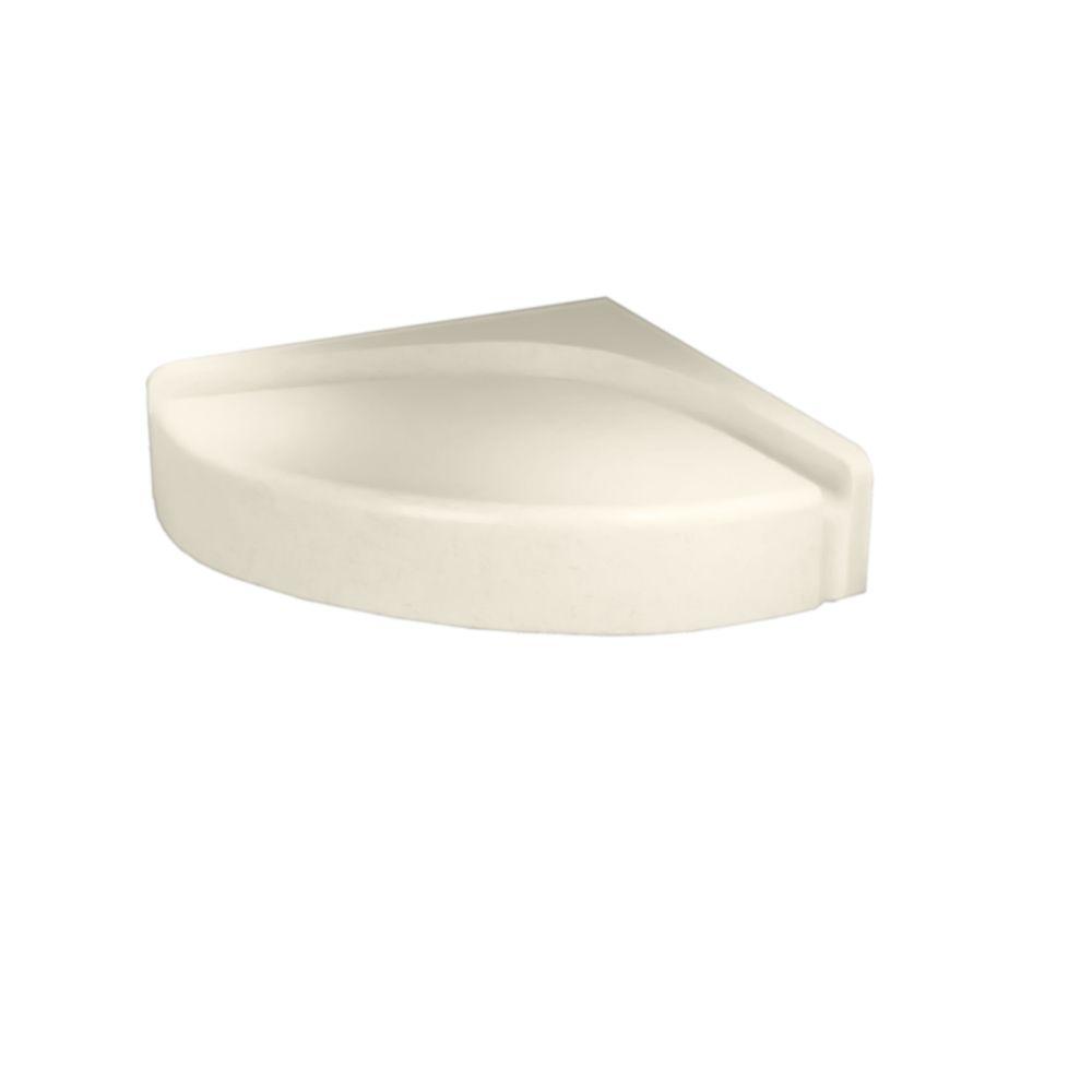 Swan 16 3 In X 4 Corner Mount Solid Surface Shower Corner Mount Solid Surface Shower Bench In Bone
