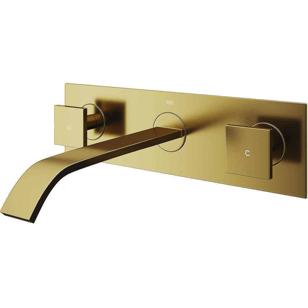 Gold Wall Mounted Bathroom Sink Faucets Bathroom Sink Faucets