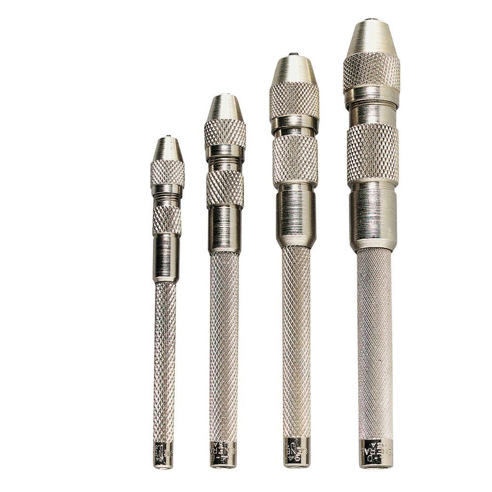 General Tools Single End Pin Vise Set (4Piece)S94 The Home Depot