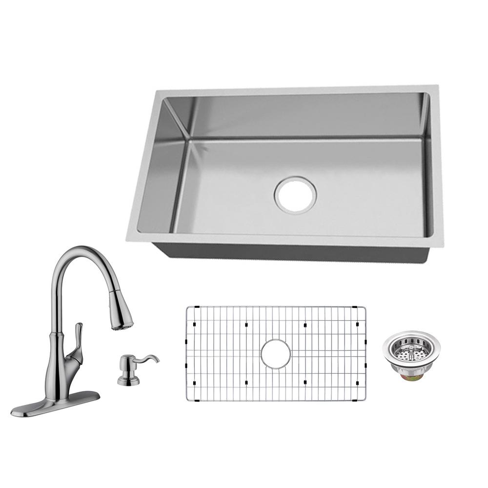 Glacier Bay All In One Undermount 18 Gauge Stainless Steel 31 In