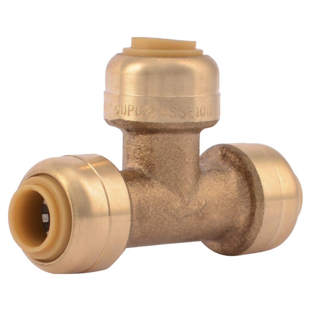 3/8 in. x 3/8 in. x 3/8 in. Compression x Compression Brass T ...