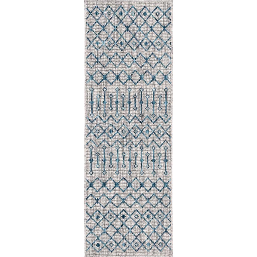 Unique Loom Gray Teal Tribal Trellis Outdoor 2 Ft X 6 Runner Rug 3145056 The Home Depot - Teal And Gray Runner Rugs Unique Loom Gray Teal Tribal Trellis Outdoor 2 Ft X 6 Runner Rug 3145056 The Home Depot - Teal And Gray Runner Rugs