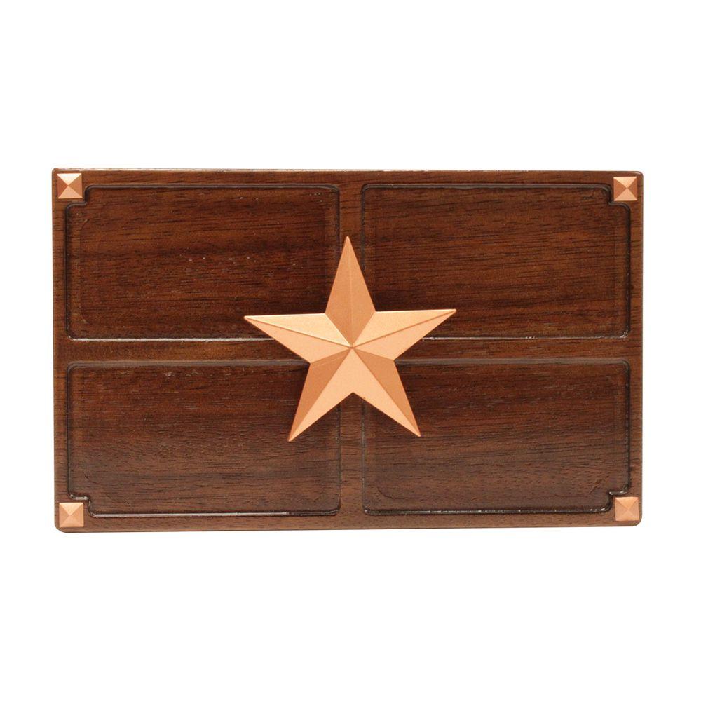 Hampton Bay Wireless or Wired Door Bell, Medium Oak Wood with Texas Star... by Hampton Bay