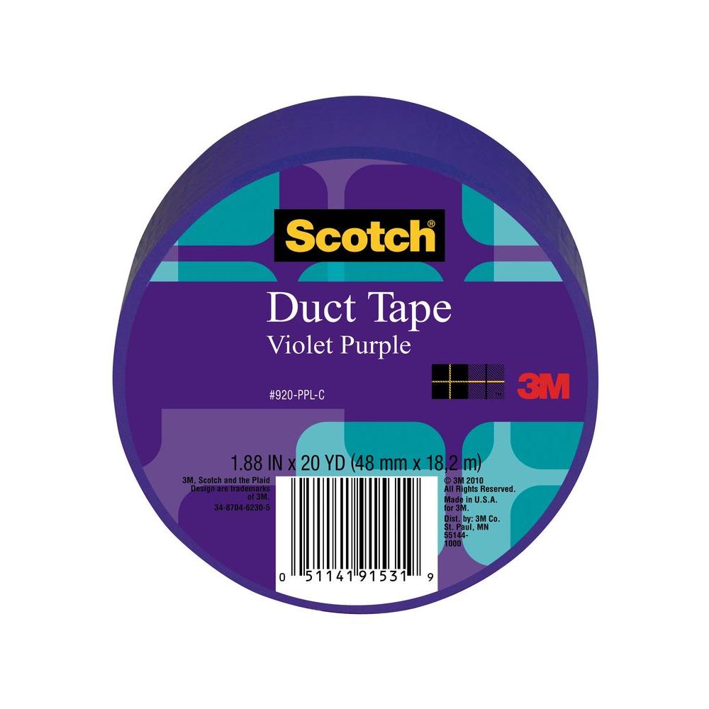 3M Scotch 1.88 in. x 20 yds. Purple Duct Tape (Case of 6)920PPLC