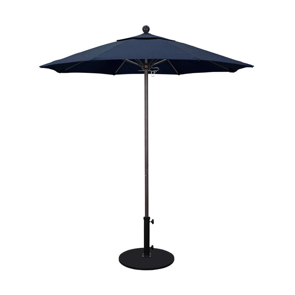 California Umbrella 7 5 Ft Bronze Aluminum Pole Fiberglass Ribs