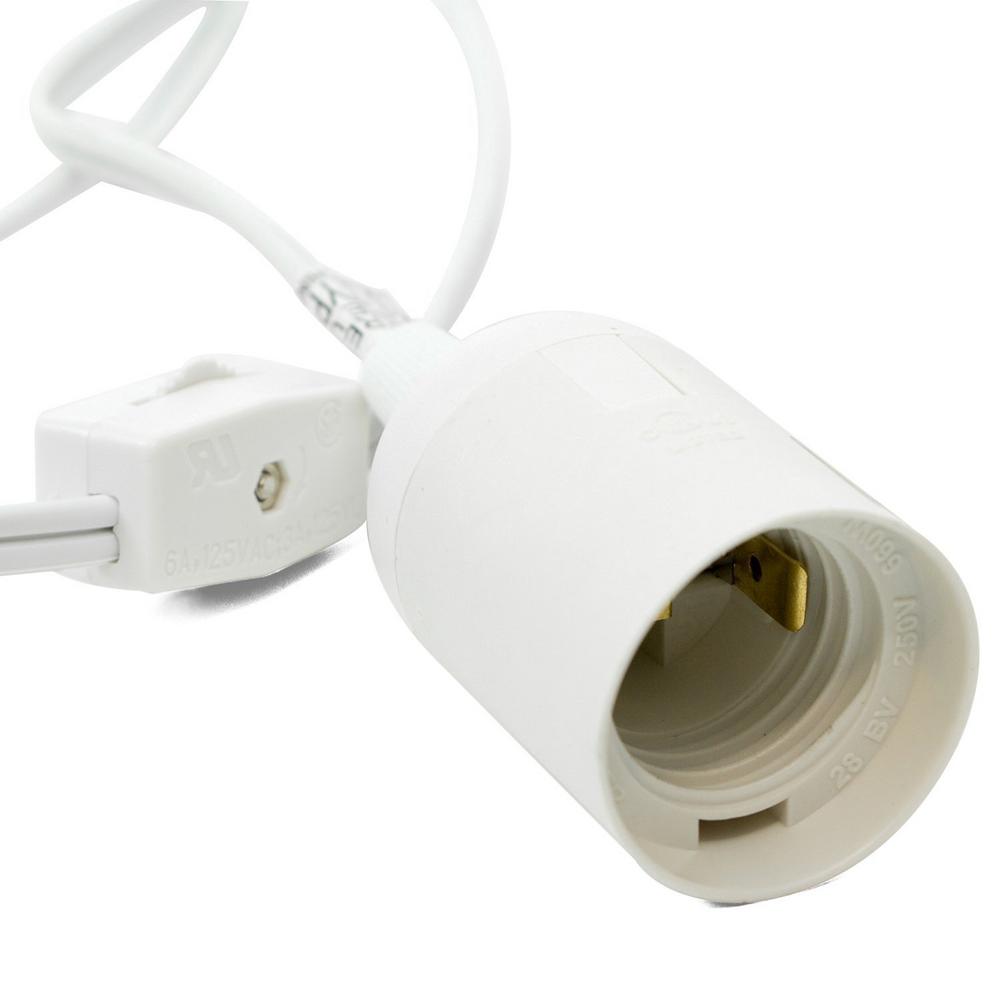Newhouse Lighting 18 2 12 Ft White Hanging Lamp Light Cord With E26 Socket Newhouse Lighting 18 2 12 Ft White Hanging Lamp Light Cord With E26 Socket