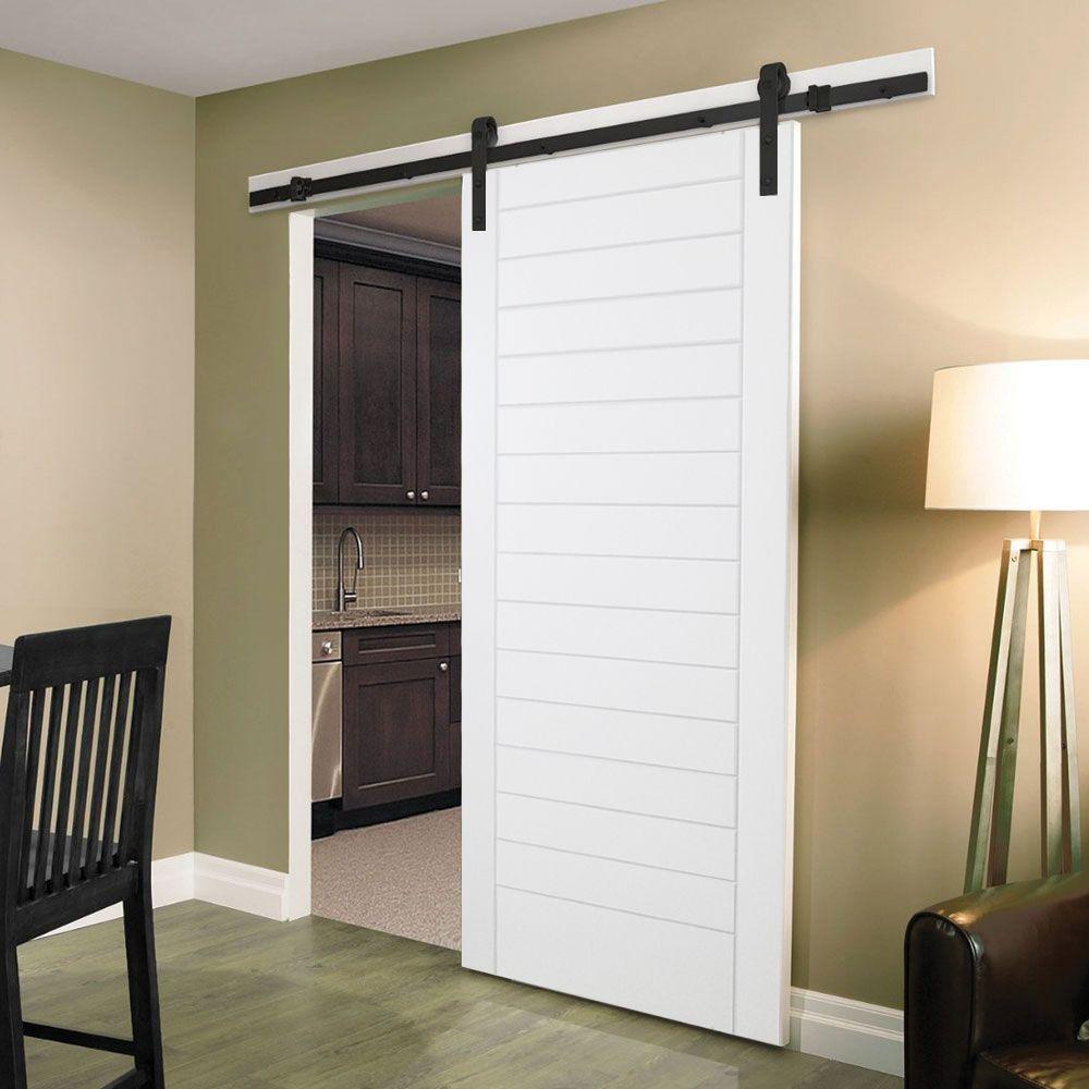 Steves Sons 36 In X 84 In Stacked Modern White Primed Wood