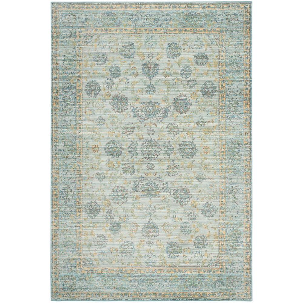Safavieh Valencia Light Blue/Turquoise 5 ft. x 8 ft. Area RugVAL113G5